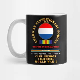 AEF - The war to end all wars - WWI SVC - Streamer - Camp Fremont, CA X 300 Mug